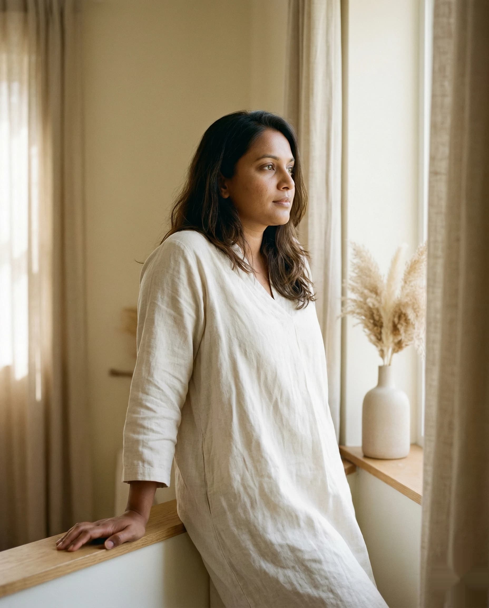Mother receiving clinical post-pregnancy weight care support